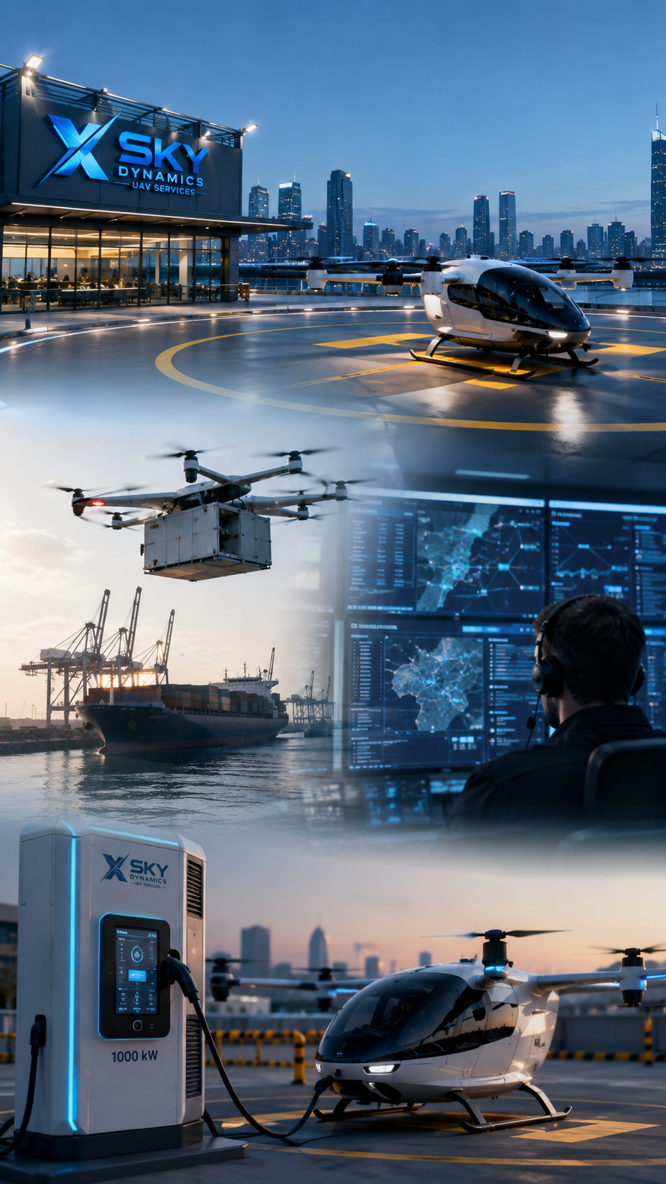 eVTOL Инфраструктура и Advanced Air Mobility